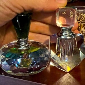 Vintage prism perfume bottles